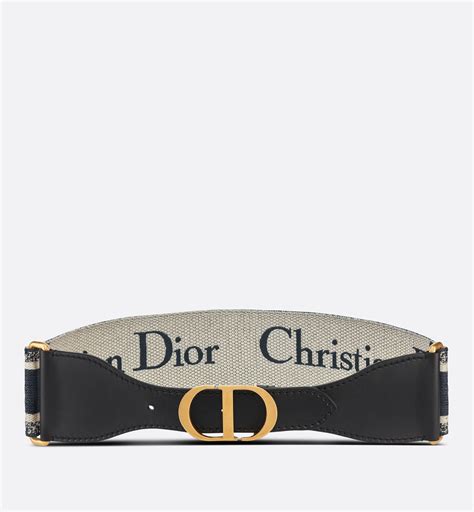 Christian Dior Gürtel, Leder, Canvas .